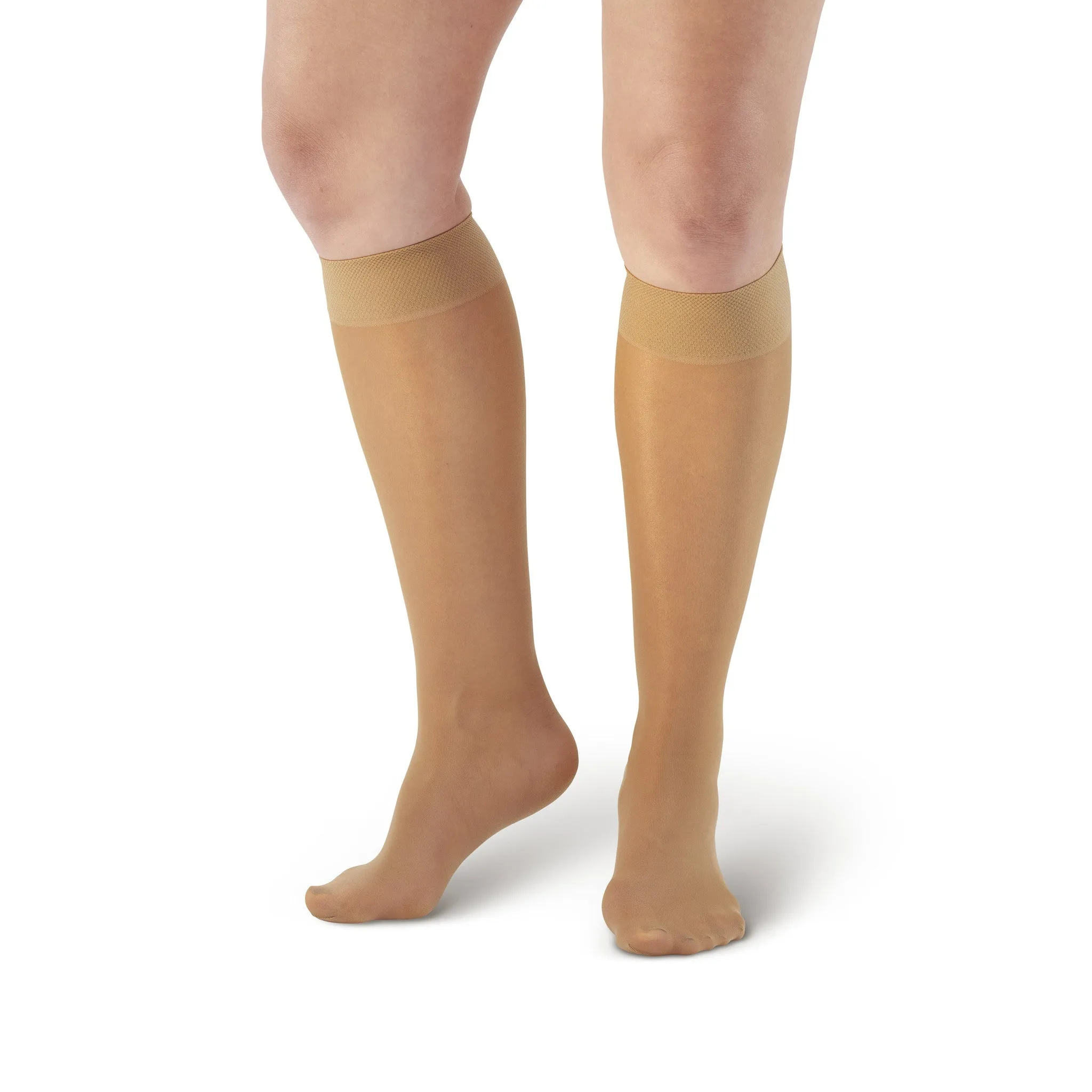 AW Style 76 Soft Sheer Knee Highs - 8-15 mmHg