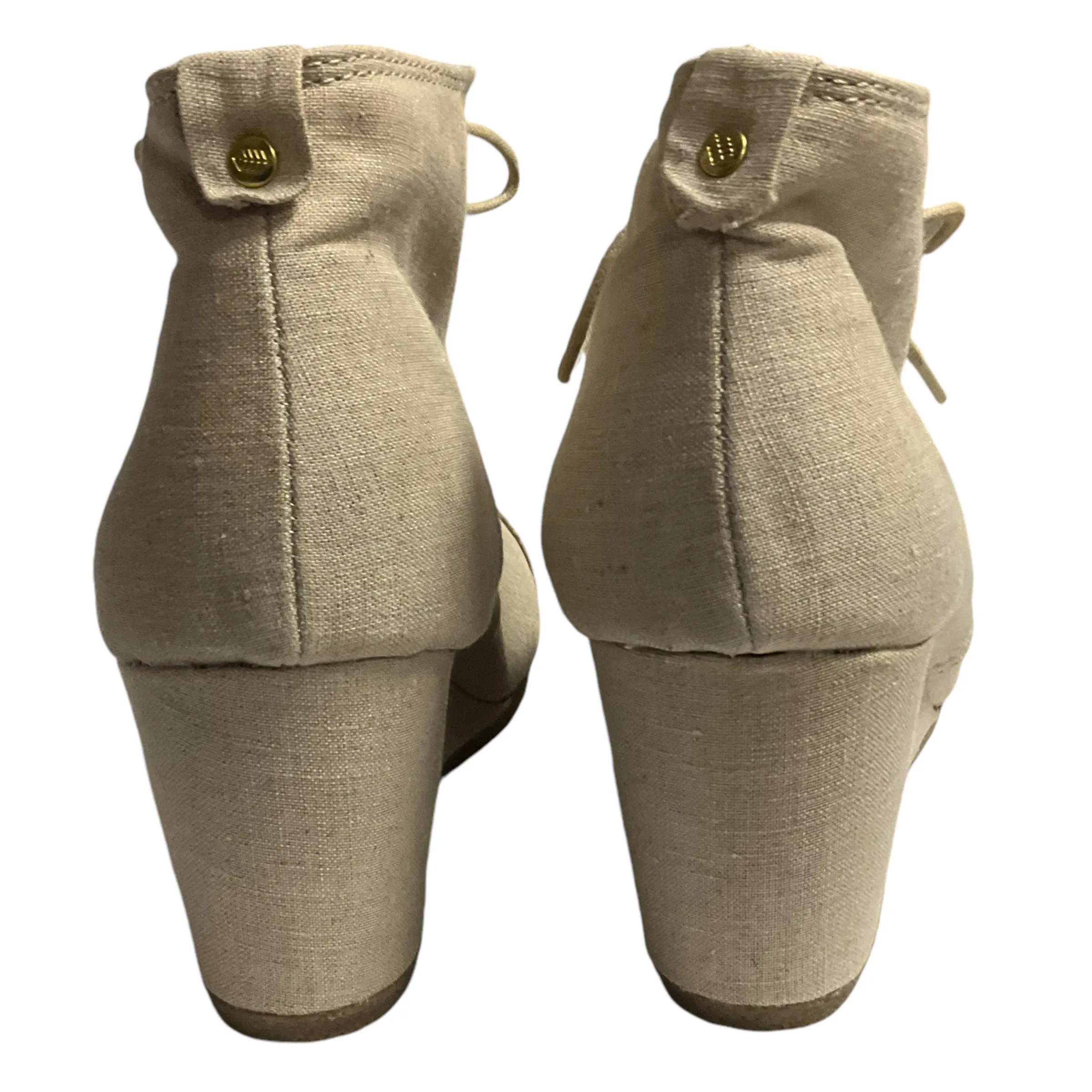 Boots Ankle Heels By Call It Spring In Beige, Size: 8.5