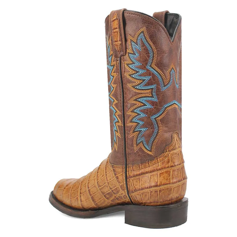 Dingo Trail Boss Round Toe Tan Leather Boots