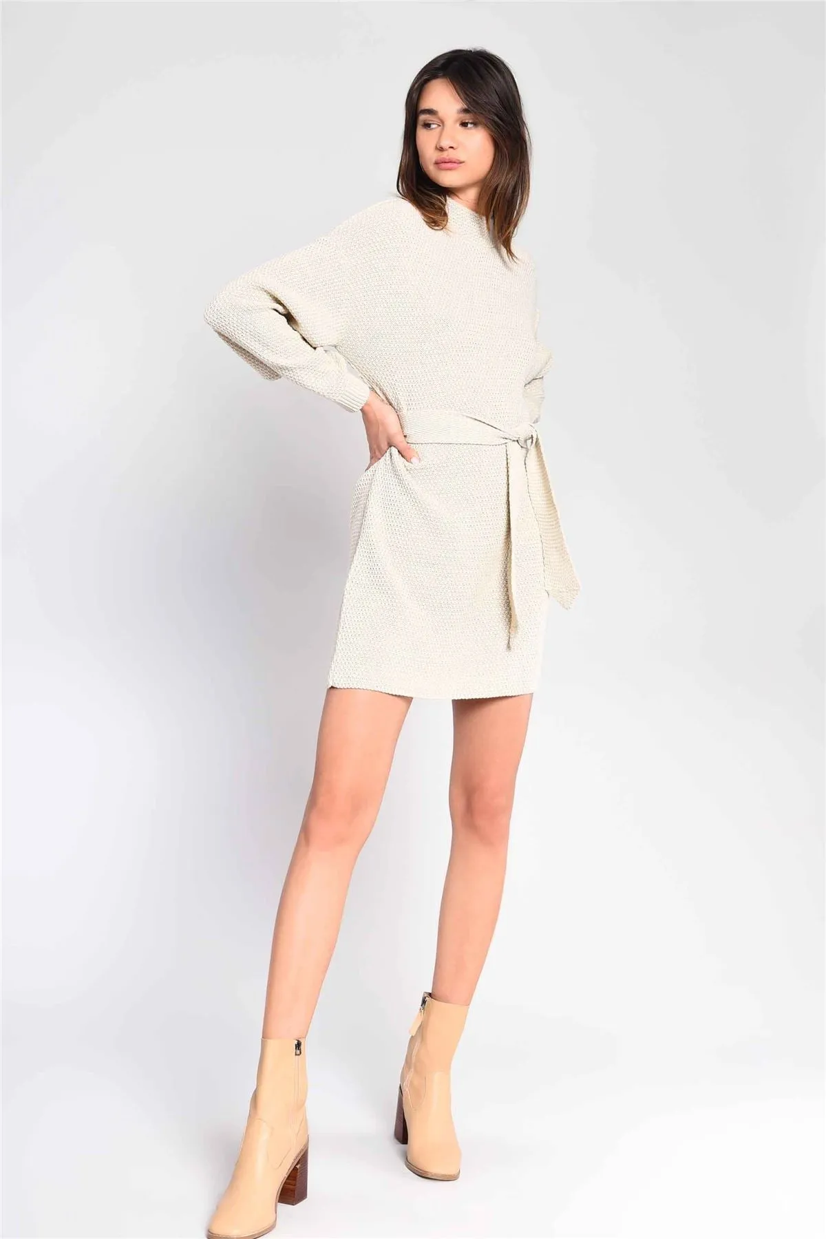 Ecru Jumper Mini-Dress