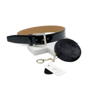 Gift Set | GRACE Leather Belt & LORN Calfhair Key Ring Coin Purse