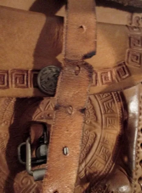 Handmade Latin Tooled Leather Shoulder Bag Satchel BROWN MAYAN CALENDAR