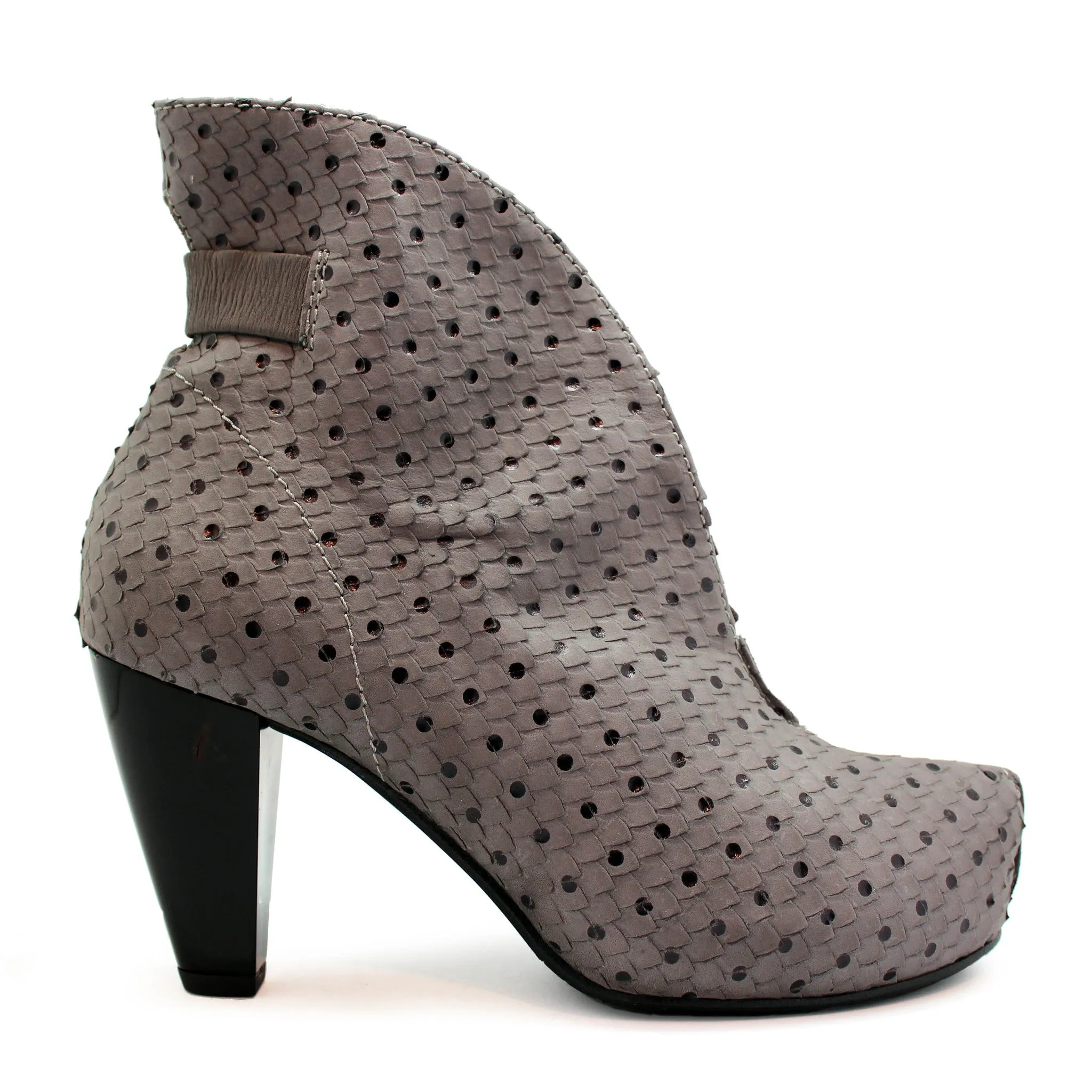 Livre - Grey Dots ankle boot