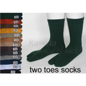 Two Toes Mid Calf Socks / Tabi Mid Calf Socks